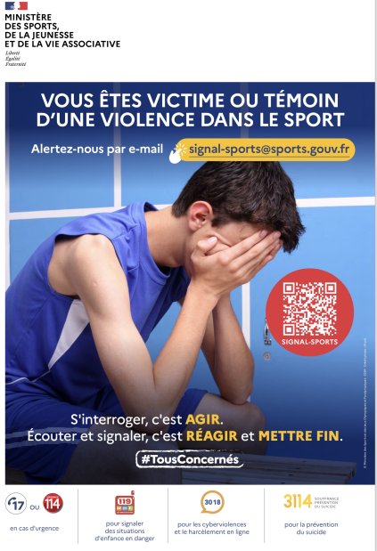 Campagne sensibilisation harcèlent dans le sport